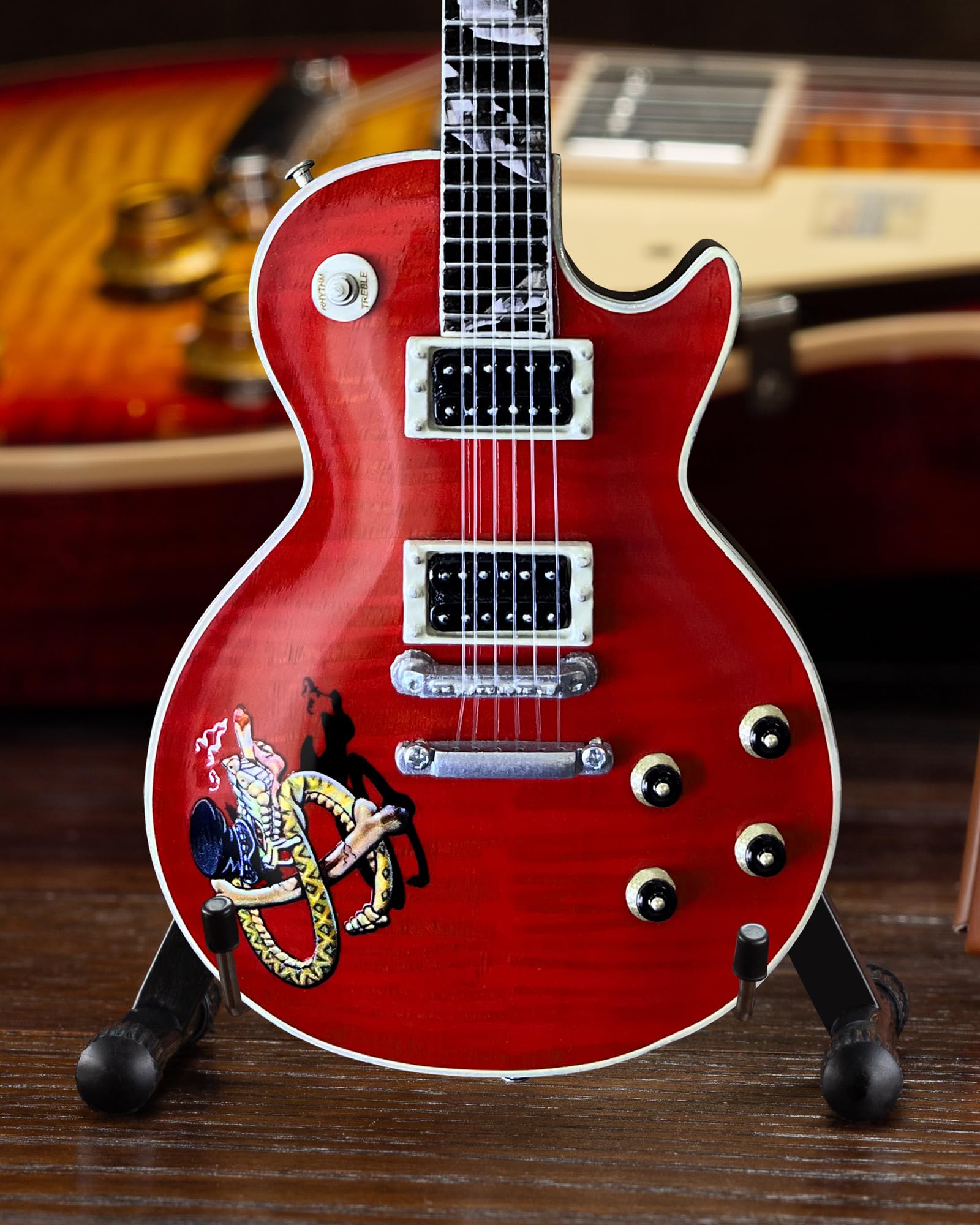 AXE HEAVEN Mini modelo de guitarra Slash Gibson Les Paul Snakepit